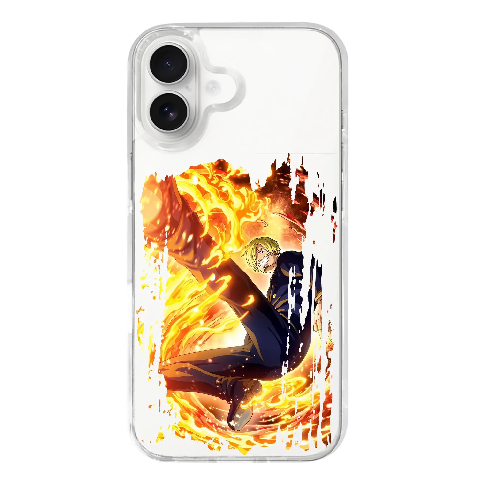 ワンピース グッズ ヴィンスモーク・サンジ - iPhone 17シリーズ 透明スマホケース – 薄型・耐衝撃・精密フィット保護カバー